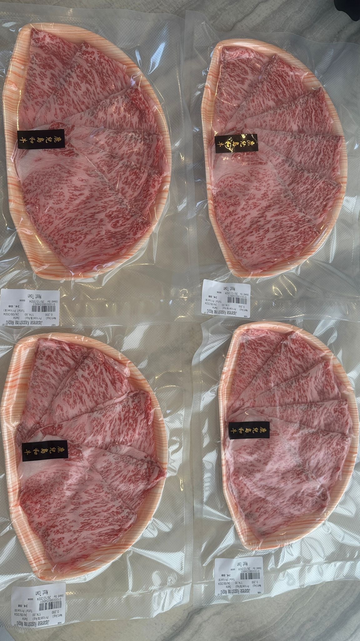 Japanese kagoshima wagyu  Shabu Shabu日本鹿兒島和牛片200g