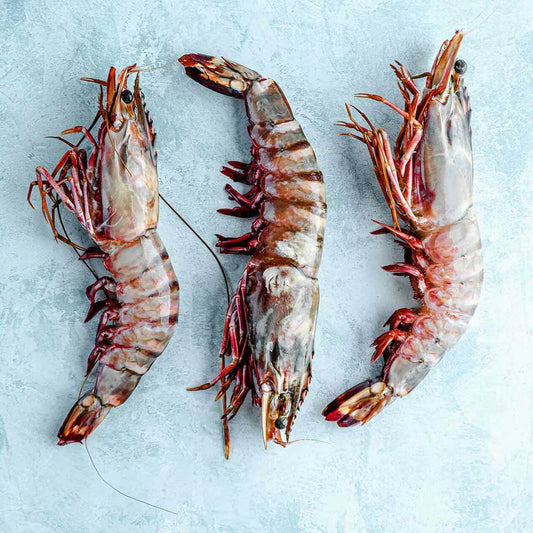 Jumbo king prawn SIZE 4/6 head 珍寶大虎蝦 (2-3 per bag)500g
