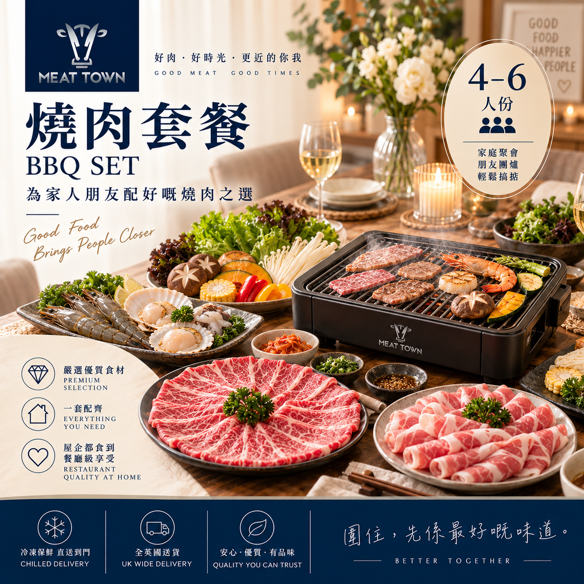Meat Town 主場燒肉套餐 4–6人｜Signature BBQ Set