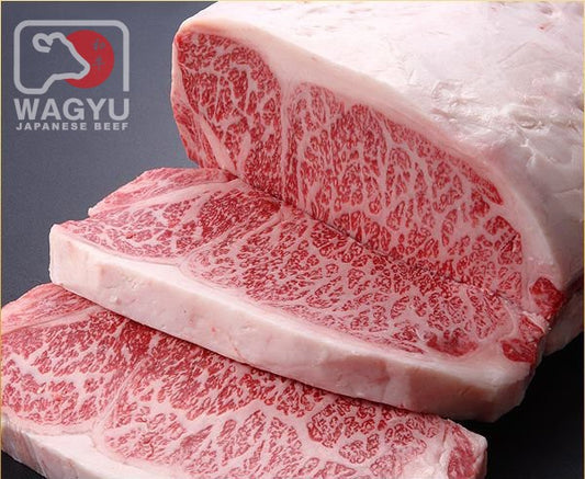 Whole Block of Japanese kagoshima wagyu sirloin/Ribeye 原塊 £103 per kg A4 日本鹿兒島和牛肉眼/西冷  2-3 kg (standard2.5kg)⚠️不能與其他優惠共同使用
